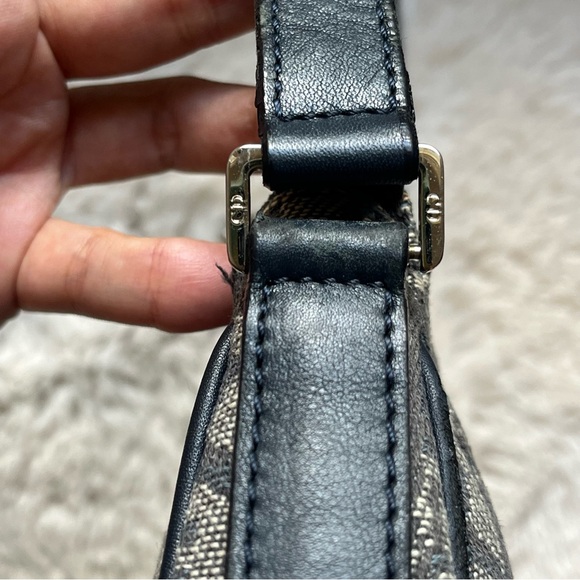 Christian Dior Diorissimo Charm Spell Out Pochette Blue Vintage Shoulder Bag - Picture 10 of 15